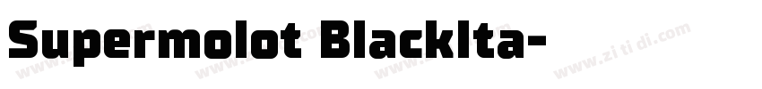 Supermolot BlackIta字体转换
